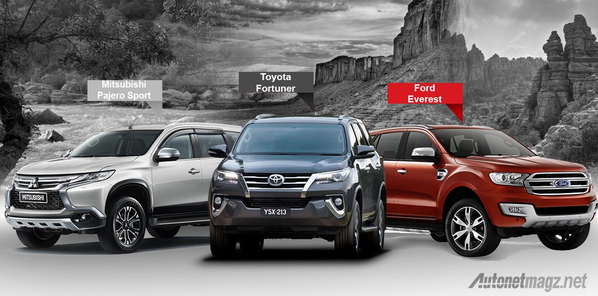 Yuk Adu Fitur Fortuner, Pajero Sport dan Trailblazer. Mana yang Unggul?